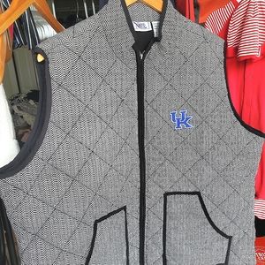 Womens University of KY black and white vest size 1X